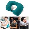 Flocking Inflatable Neck Pillow Portable Pillow Can Be Stored Self Filled Suitable For Outdoor Travel Camping Hiking