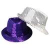 Sequins Kids Jazz Hat Shiny Dance Performance Hat Fashion Panama Cap Holiday