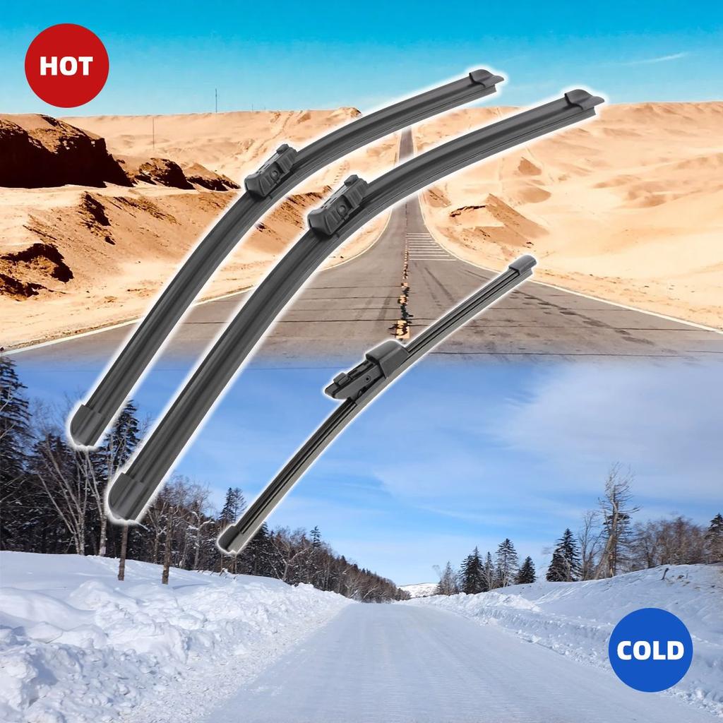 3 шт. для SKODA Yeti 2009-2019 24 "19" 11 "передние и задние щетки стеклоочистителя лобовое стекло резак для окон аксессуары 2013 2014 2015 2016 2017 2018 2019