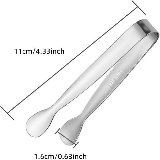 6Pcs Silver Mini Sugger Tongs Small Tongs,Charcuterie Boards Accessories Serving Trays for Tea Parties,Coffee Breaks,or Any Social Gathering.