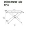 IGT Table Portable Aluminum Alloy Folding Table Multifunction Ultralight Barbecue Camping Table Hiking Roll Up Desk