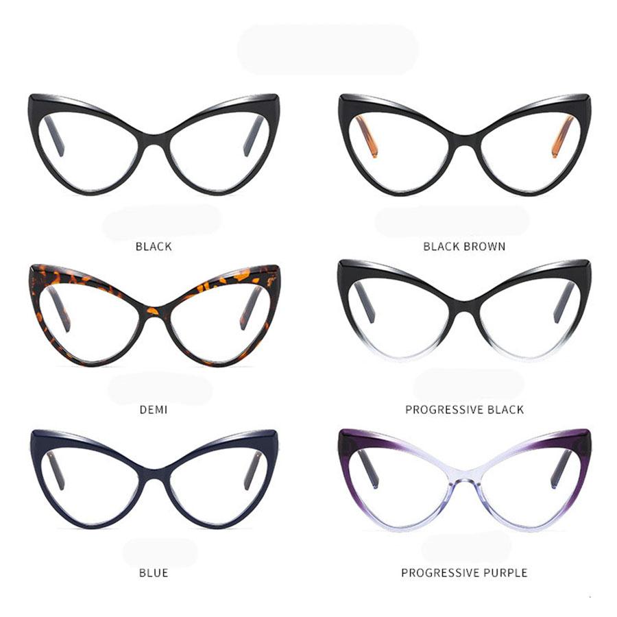 Оправа для очков «кошачий глаз» большого размера