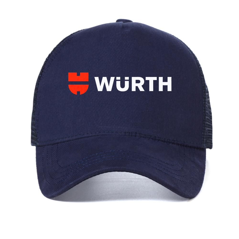 Кепка бейсболка Wurth Hand Tools Черно-белая Стильная Повседневная Забавная С принтом Уличная одежда Винтажная Кепки Harajuku Сетчатая кепка тракер