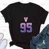 Топы для женщин V(Тэхён) Футболка для фанатов Чонгука Женская Суга Kpop Харадзюку Футболка Женская Футболки Эстетичная Одежда