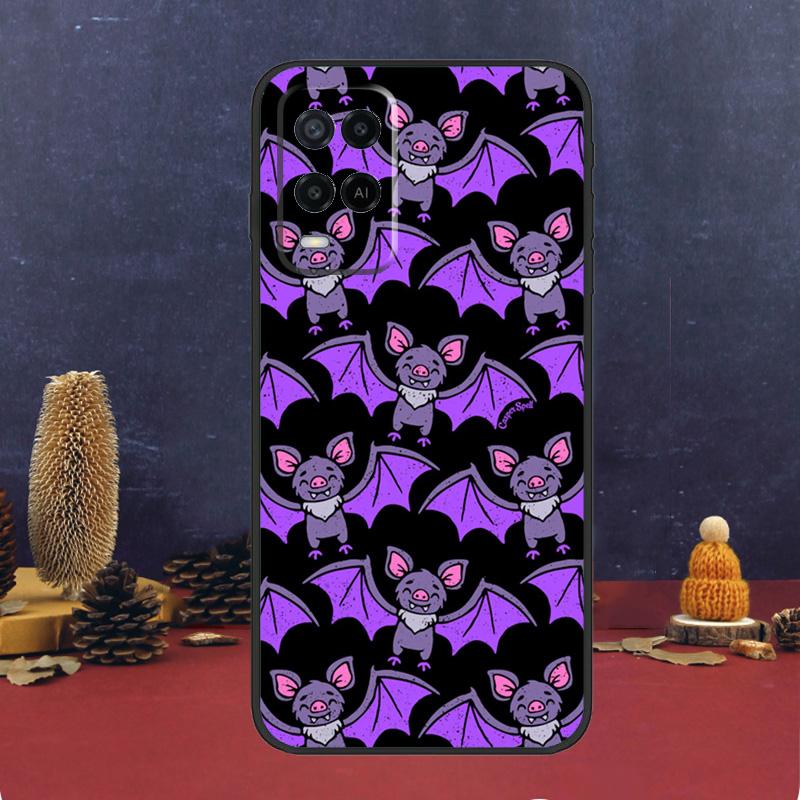 Чехол Хэллоуин Летучие Мыши Вампиры для Oppo A94 A74 A54 A15 A17 A57 A6 A5 Pro A16 A76 A96 A40 A60 A80 A18 A38 A58 A78 A98