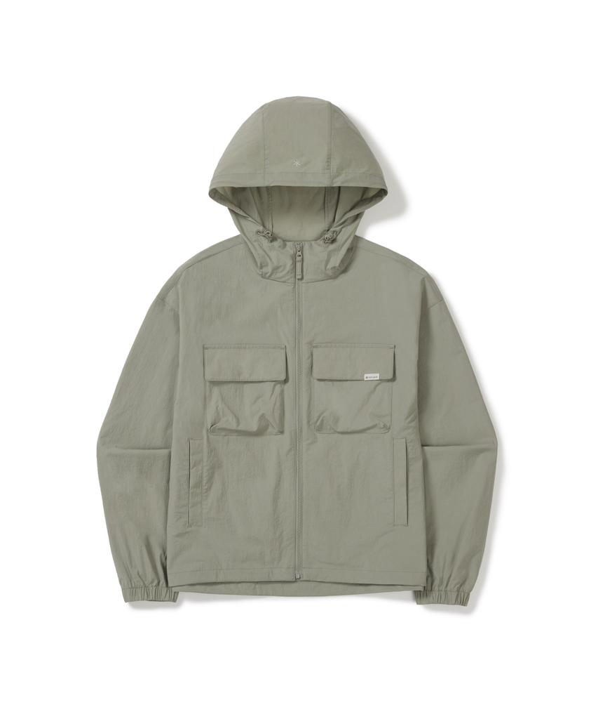 Женская ветровка с карманами Snowpeak Apparel Root (S26Mwrwb61) Хаки серый