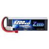 Zeee 4S LiPo 14.8V 5200mAh 60C with T-Plug, High-Capacity Lithium Polymer Battery for 18 and 110 Scale RC Cars, Drones, and More