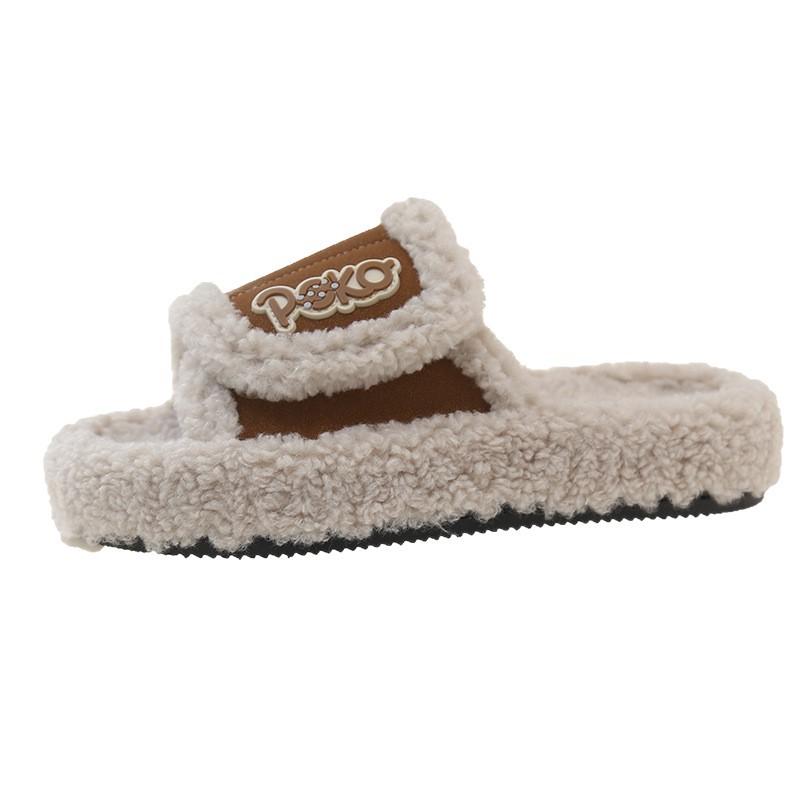 Xiaoxiangfeng Mao Mao Slippers 2025 New Autumn and Winter Indoor Home Cotton Mop Outdoor Wear Non-slip Premium Cotton Slippers Women