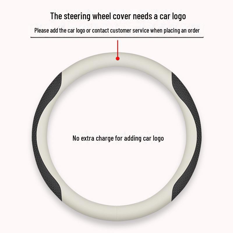 19-23 Geely Binyue Steering Wheel Cover: Cool Carbon Fiber and Leather Design