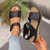 Plus Size Female Shoes Open Toe Women's Sandals Outdoor Casual Sandals Women Round Toe Hollow Wedges Shoes Women