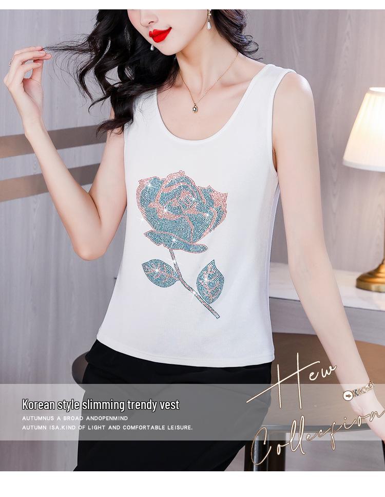 Женская ромбовидная майка: Жилет без рукавов, облегающий, большого размера, эластичный, на весну и лето