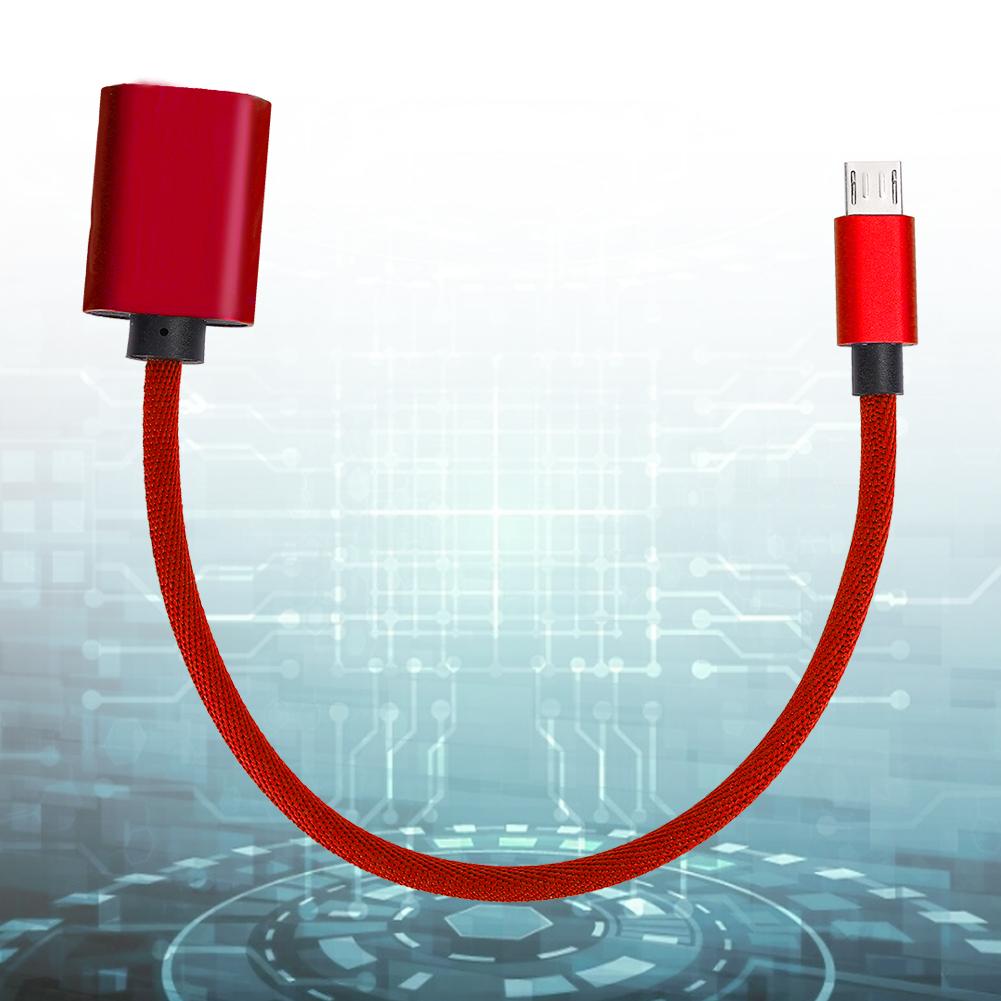OTG-кабель для передачи данных Type C, USB-адаптер, OTG-адаптер, Конвертер, Кабели Micro USB, Адаптер AUX-аудиокабеля для Android(красный )