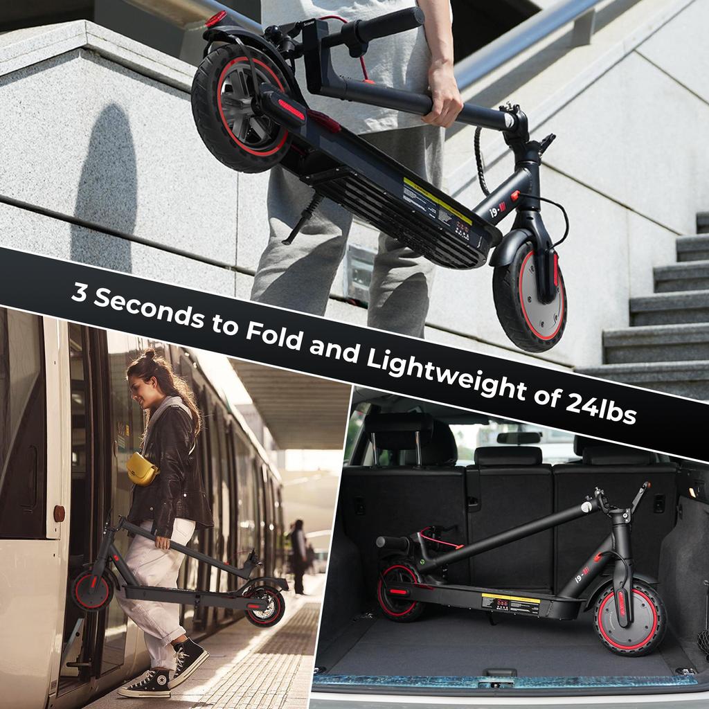 iScooter I9 8.5 Inch Honeycomb Tire Small Electric Scooter 350W 36V/7.5AH 30km/h Foldable Commuting Lightweight