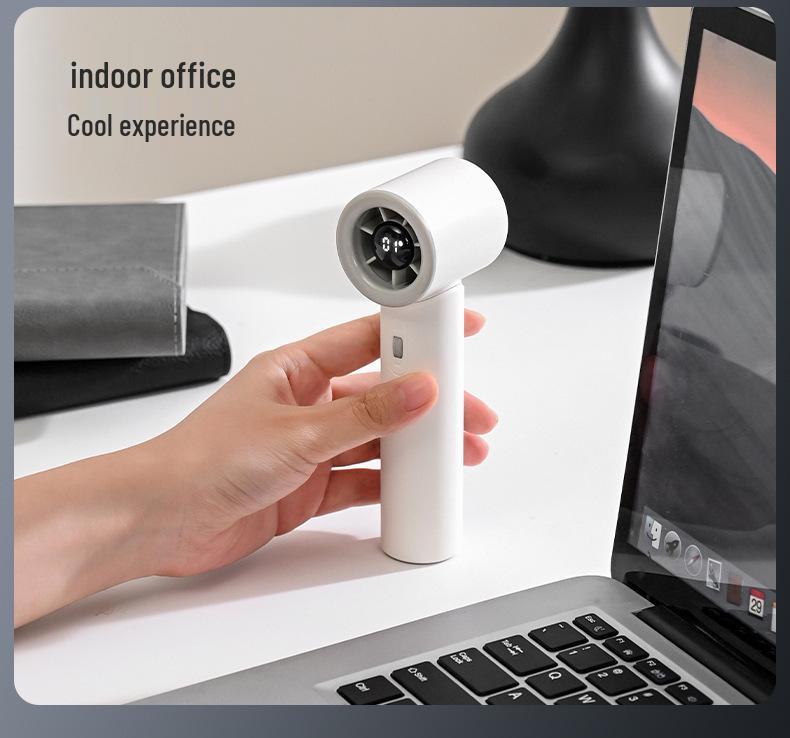 Turbo Handheld Rechargeable High-Speed Silent Outdoor Fan with Long Battery Life