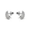 Luxenter Boucles d'oreilles en argent 925 et zirconium brillant plaqué finition en rhodié - Duver