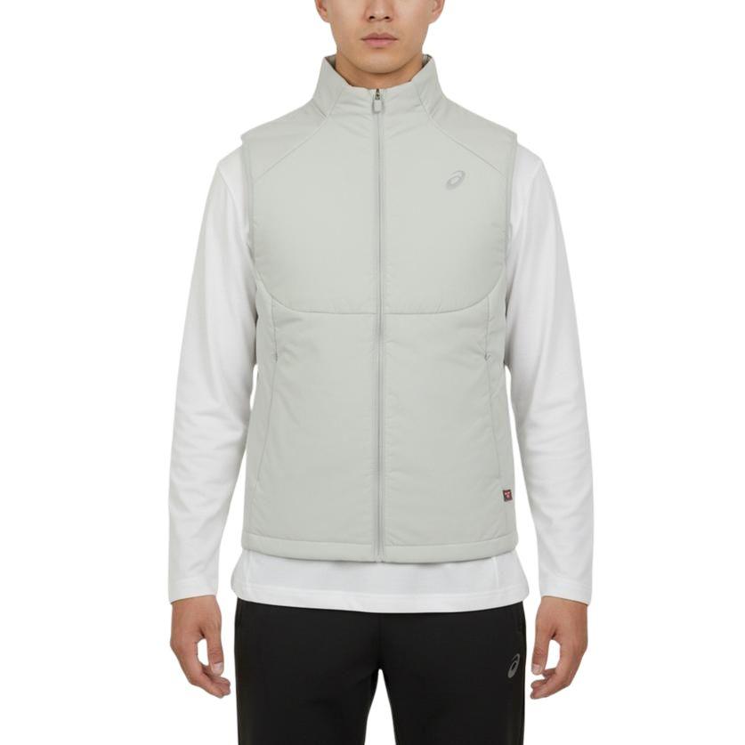 Asics FW25 Primaloft Год Лошади Новогодний Стиль Стойка Воротник Молния Спортивный Беговой Жилет Мужской жилет 2011D619-021