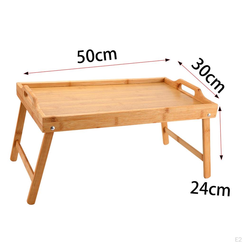 Бамбуковый поднос для кровати со складными ножками, завтрак для дивана, кровать, еда, работа, используется как