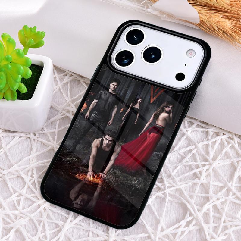 Немного чехол для телефона Damon Дневники вампира для iPhone 17 Air 16 15 11 12 14 13 Pro Max Ударопрочный чехол