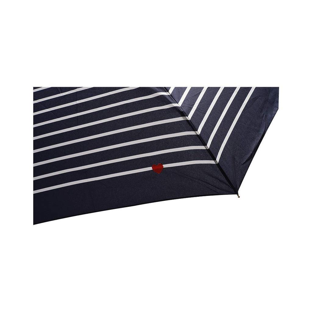 Folding Umbrella with Heart Embroidery and a Striped Perfect for Rain or Includes a Storage Wide Easy to Timeless Perfect for or Stylish and Product
