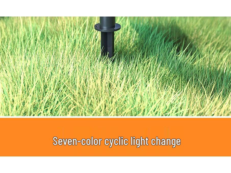 Солнечный цветной уличный газонный прожектор - Автоматическая активация при наступлении сумерек, Втыкаемый в землю садовый светильник для дерева
