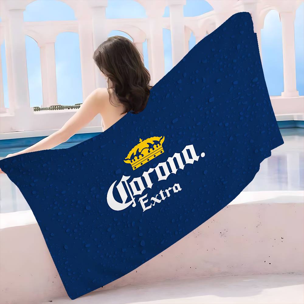 C-Corona E-Extra Пиво Микрофибровое Одеяло Быстросохнущие Пляжные Полотенца Большого Размера С Печатью Супервпитывающее Полотенце-Одеяло для Бассейна