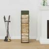 VidaXL Firewood Rack Olive Green 25x25x100 Cm, Fireplace Log Holder, Log Holder, Log Rack 864270