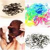 200pcs/pack Rubber Rope Ponytail Elastic Hair Bands Ties Braids Plaits Hair Clip Headband Hair