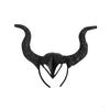 Witch Hair Accessories Ox Horn Hairband Evil Queen Evil Magic Witch Headpiece  Costume Accessory