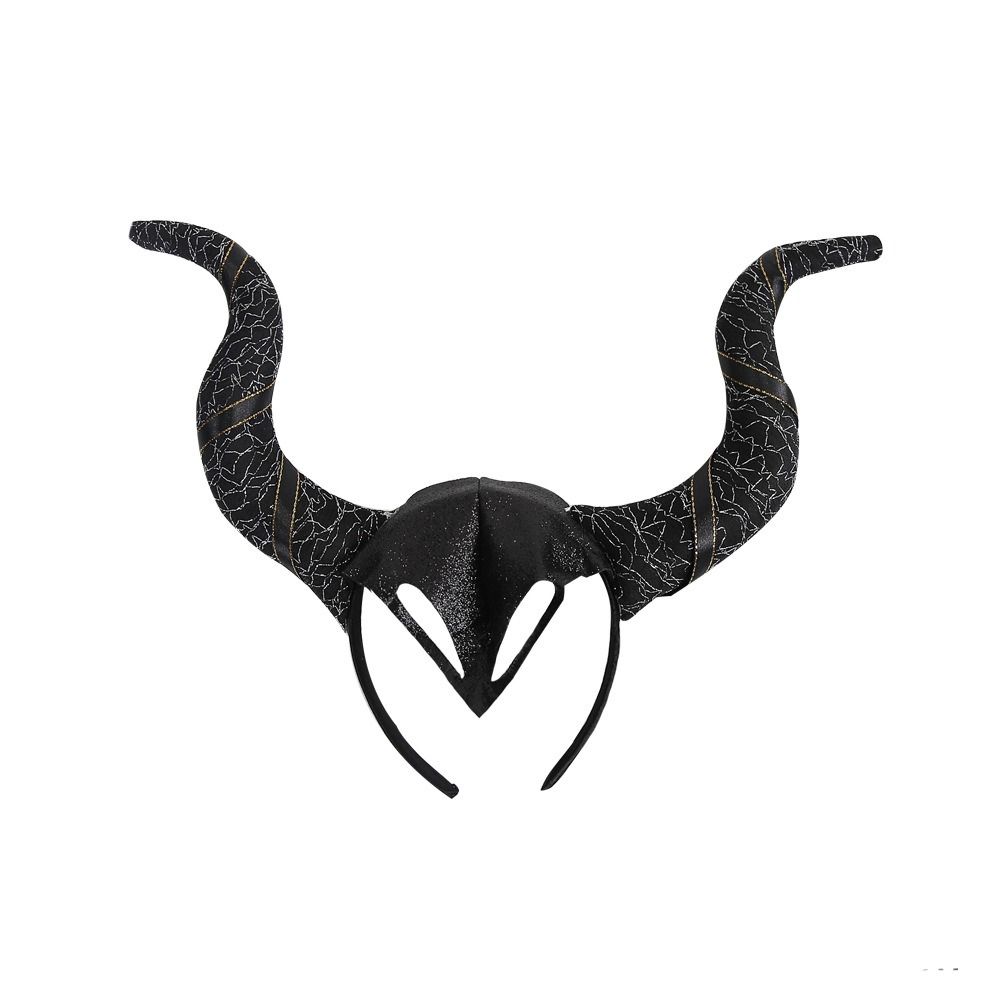 Witch Hair Accessories Ox Horn Hairband Evil Queen Evil Magic Witch Headpiece Costume Accessory