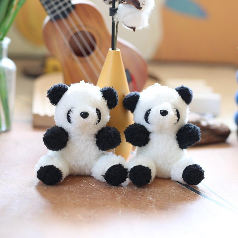 Cute Cute Little Panda Pendant Plush Toy Doll Giant Panda Bag Hanging Decoration Keychain Doll Doll