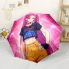 Music Festival Fashion Portable Automatic Umbrella Compact 8-Rib Lightweight Durable Plastic & Iron Perfect for Outdoor Adventures Fashion Lovers