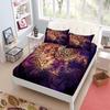 Ethnic Bohemian Fitted Sheet Set King Queen Double Full Size Bed Linen Set 25cm Deep