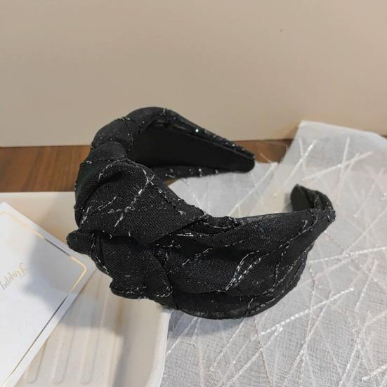 Женский обруч для волос из органзы с декором в виде банта, для повседневной носки, вечеринок, прогулок, универсальные аксессуары для волос