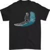 Футболка мужская Surfing Skeleton Surf Skull 100% хлопок
