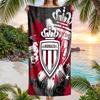 Пляжное полотенце Monaco FC с принтом, быстросохнущее, из микрофибры, впитывающее, портативное, для путешествий, для плавания