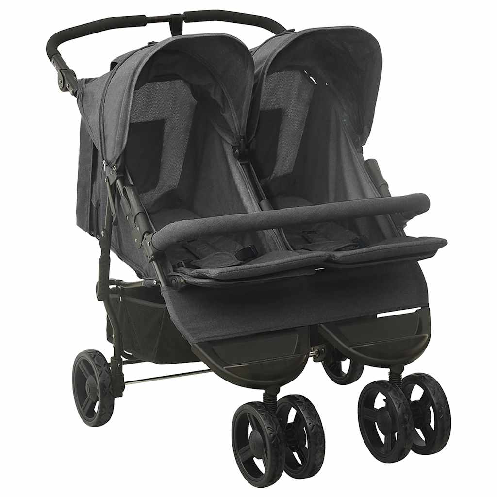 Twin Stroller Anthracite Steel