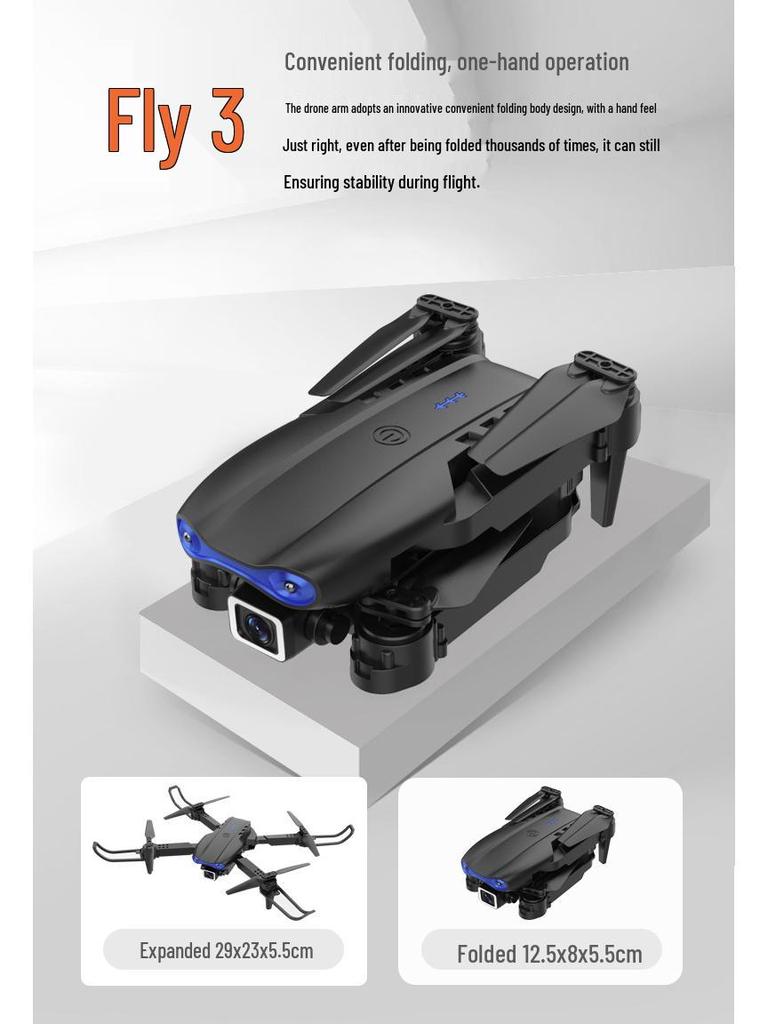 K3 4K Dual Camera Folding Drone Quadcopter HD Aerial Photography Remote Control E99Pro E88