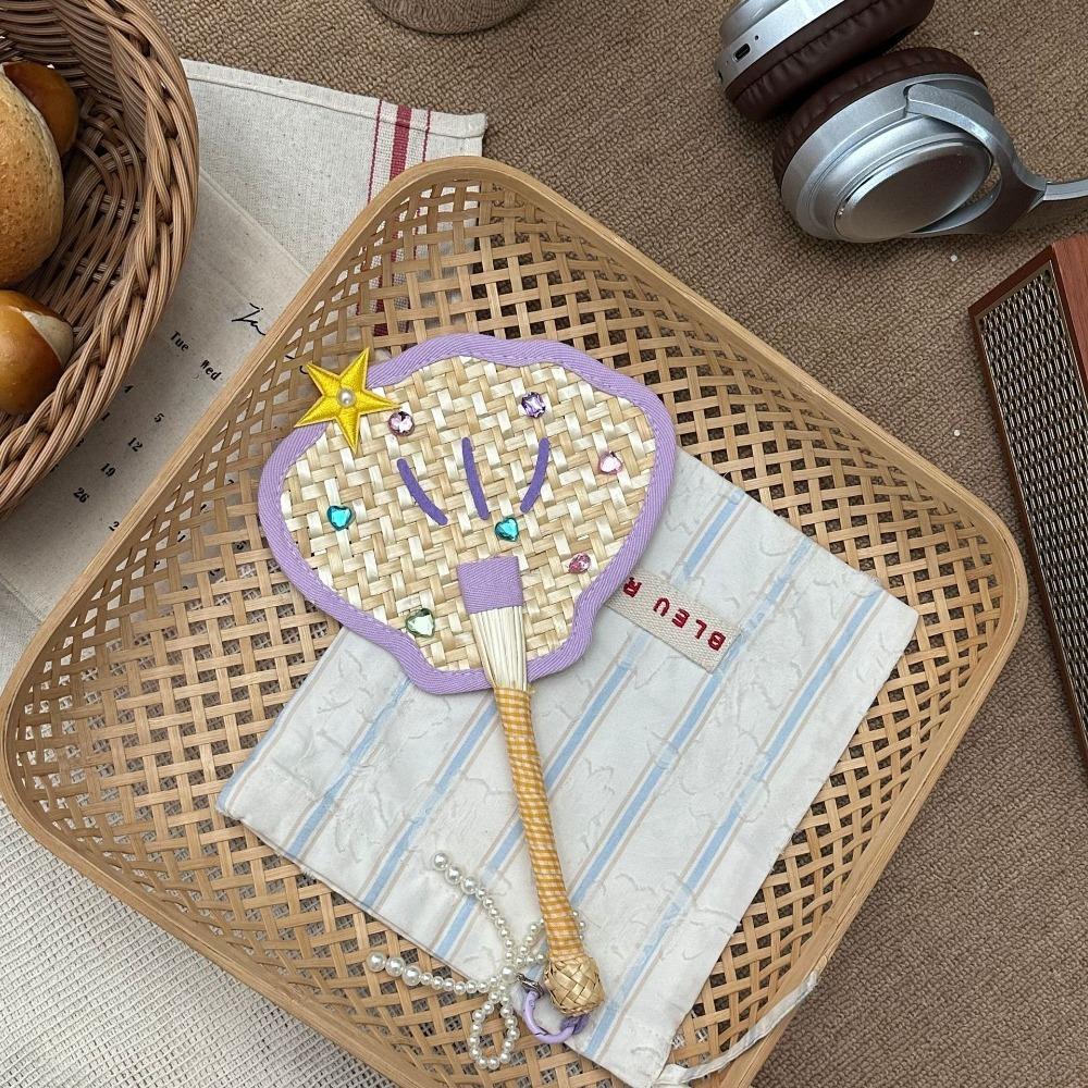 Hand-cranked Pu Fan Bamboo Craft Fan New Handheld Fan Home Decor