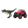 Dinosaur Toy Truck Combo Set with Sound Light Off Road Vehicle Model Alloy Openable Door Pull Back