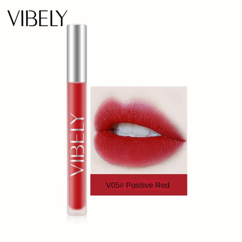 VIBELY Бархатная матовая воздушная глазурь для губ, туманная поверхность, длительное увлажнение, не тянет сухую глазурь для губ