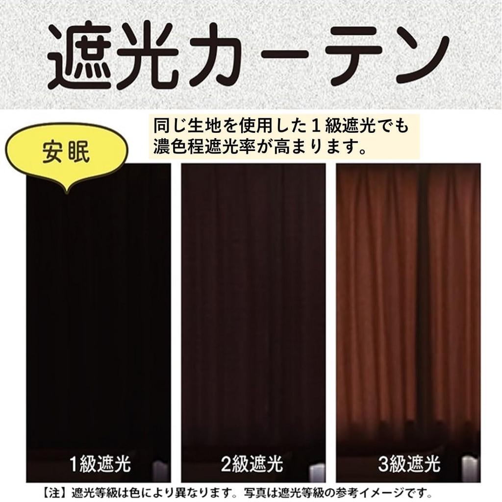 Магазин Ткань для затемнения штор продается отдельно 1 Ширина ткани 150 см x длина [ткань Nunoya] [Черный [Класс затемнения/огнестойкости] прибл.. ок.