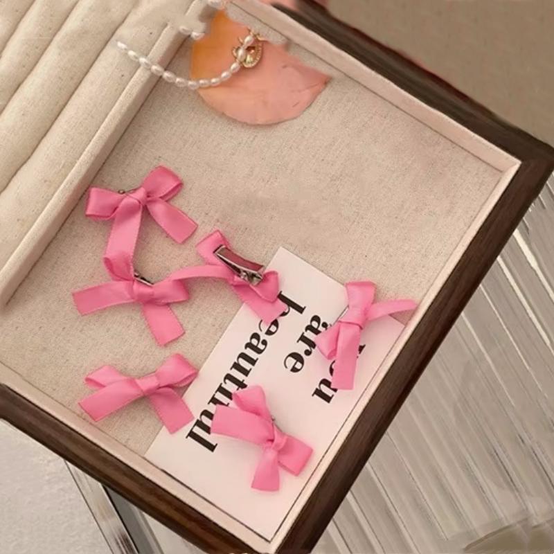 6 шт./компл. головной убор с мини-бантом для девочек, однотонные аксессуары для волос, милые заколки для волос, усовершенствованный головной убор принцессы, заколка для волос