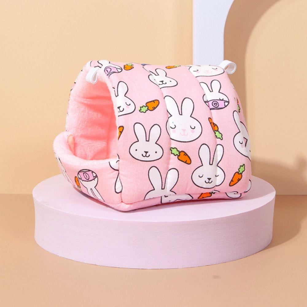 Теплая спальная лежанка для хомяка, мягкое подвесное гнездо для хомяка, зимний домик для хомяка, осень