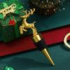 Christmas Deer Red Wine Stopper Food-grade Grape Red Wine Preservation Sealed Bottle Stopper Christmas Holiday