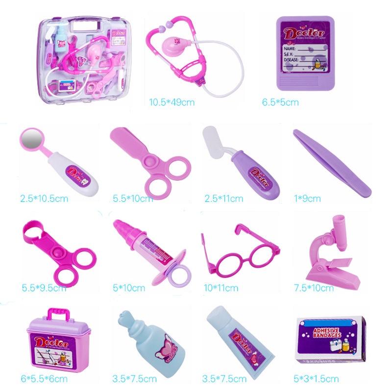 Versatile Kids Medical Toy Role Hard Case 15pcs Set Perfect For Pretend Play Adventures