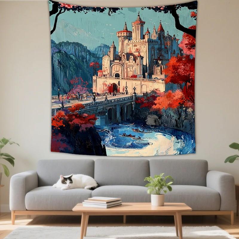 Boho Style Mandala Elephant Tapestry Wall Hanging Living Room Bedroom Decor