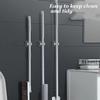 4PCS Mop Hook Without Punching Broom Clamp Holder with Strong Ma Gic and No Trace Wall Hanging Shelf with Adhesive Hook