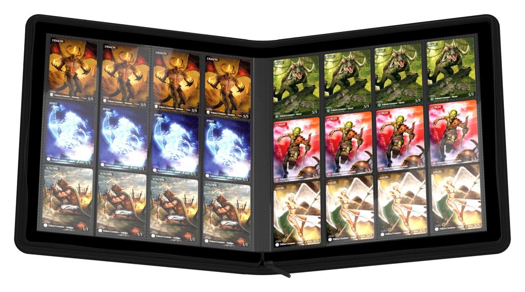 Ultimate Guard QuadRow ZipFolio XenoSkin Black 24-карманный