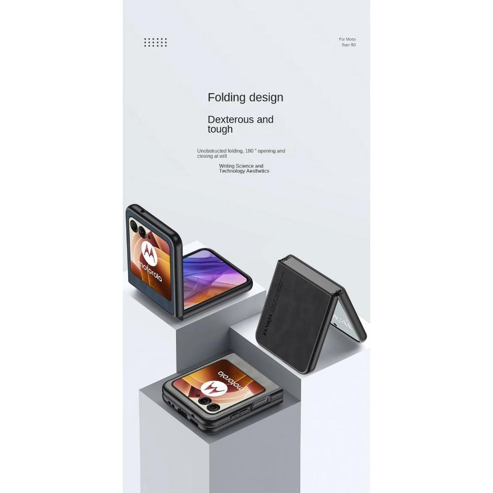 Простой кожаный удобный замшевый чехол для Moto Razr 50 Ultra RAZR 50 Motorola Razr 40 Ultra Razr40 Защитный чехол для объектива Business Cover