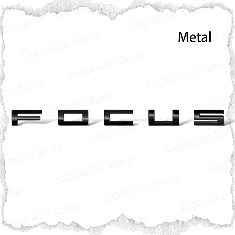 HDC3 Car Decor 3D ABS/Metal Car Letter Rear Bumper Trunk Decals Emblem Sticker For Ford Focus Logo MK1 MK2 MK3 MK4 Fiesta Ranger